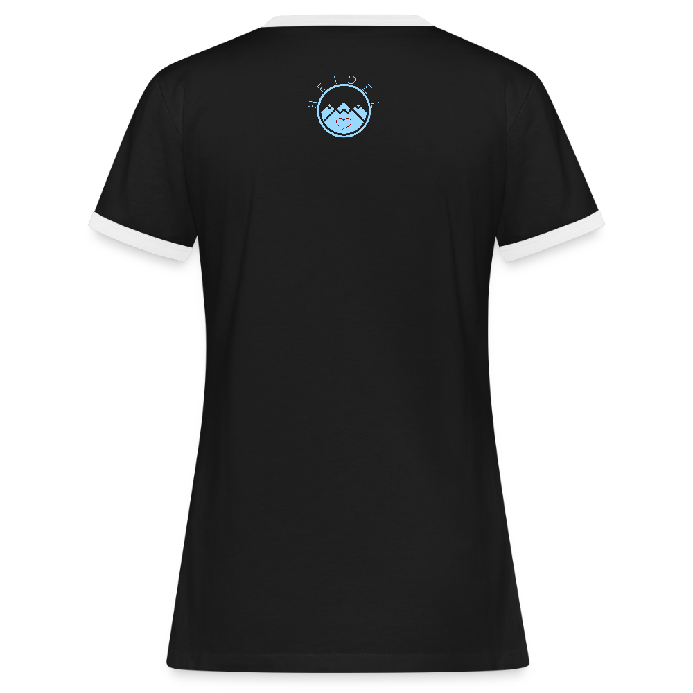 DAMEN KONTRAST SHIRT- HEIDEL(BERG)ER DARK - Schwarz/Weiß