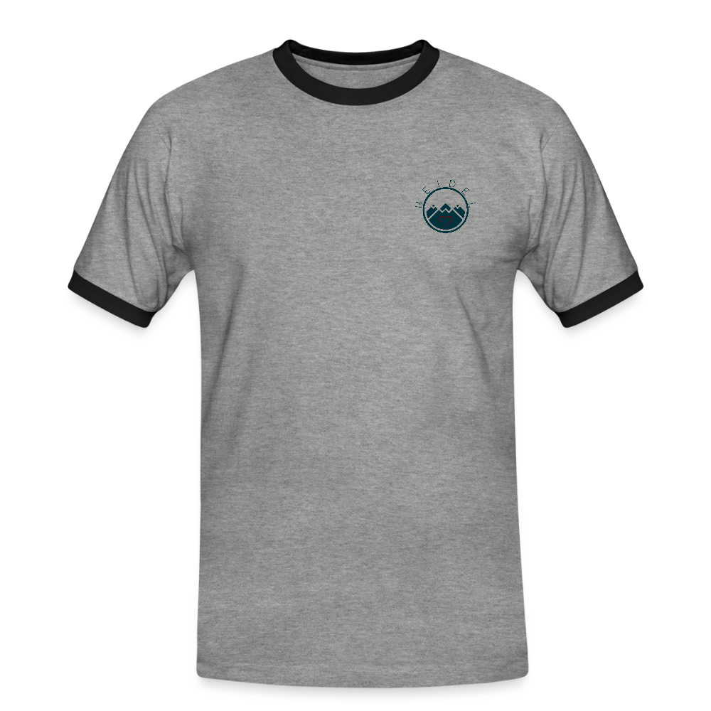 HERREN KONTRAST SHIRT - IN NEINE UFF DA ZEIL RUGBY TRANSPARENT - Grau meliert/Schwarz