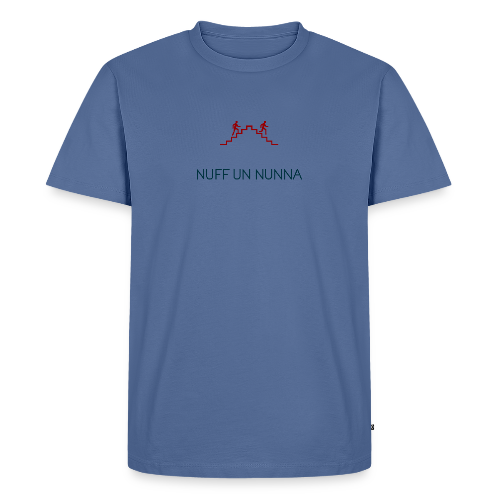 HERREN ORGANIC SHIRT - NUFF UN NUNNA TRANSPARENT - Taubenblau