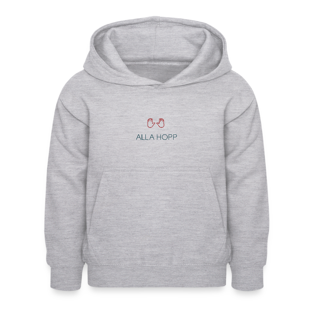 KINDER PREMIUM HOODIE - ALLA HOPP TRANSPARENT - Hellgrau meliert