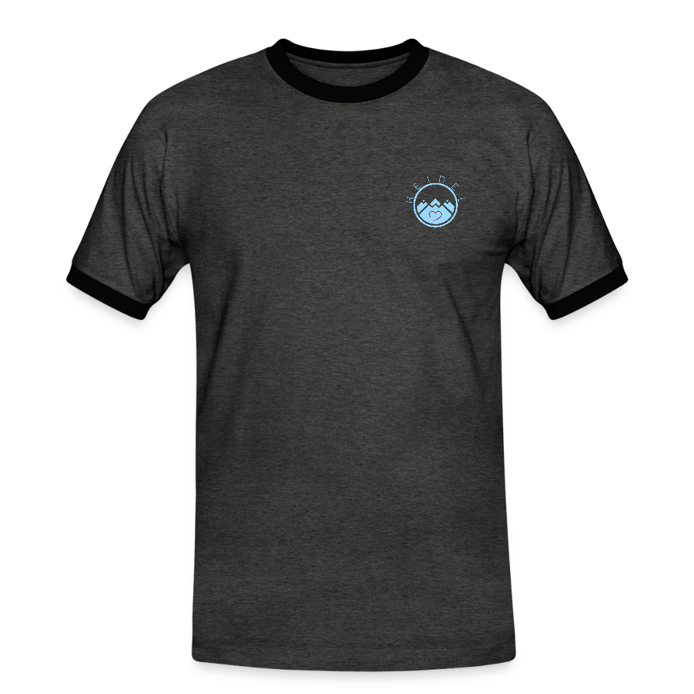 HERREN KONTRAST SHIRT - IN NEINE UFF DA ZEIL RUGBY DARK - Anthrazit/Schwarz