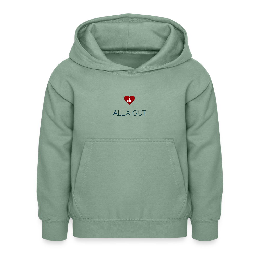 KINDER PREMIUM HOODIE - ALLA GUT TRANSPARENT - Graugrün