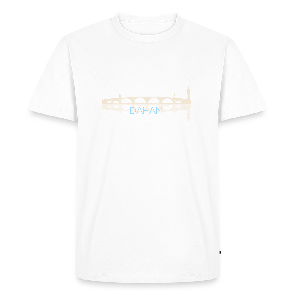 HERREN ORGANIC SHIRT - ALTE BRÜCKE DAHÄM DARK - Weiß