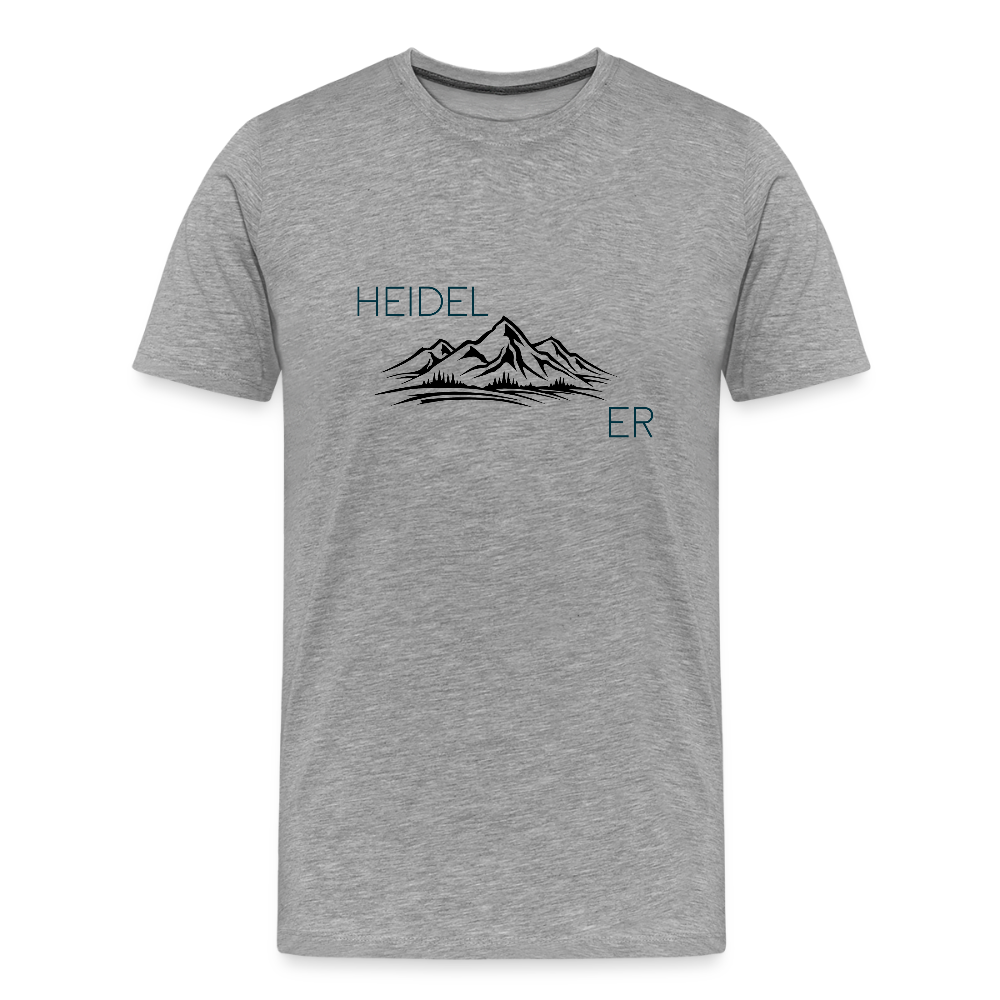 HERREN ORGANIC-SHIRT HEIDEL(BERG)ER TRANSPARENT - Grau meliert
