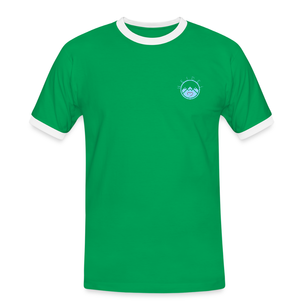 HERREN KONTRAST SHIRT - IN NEINE UFF DA ZEIL RUGBY DARK - Kelly Green/Weiß