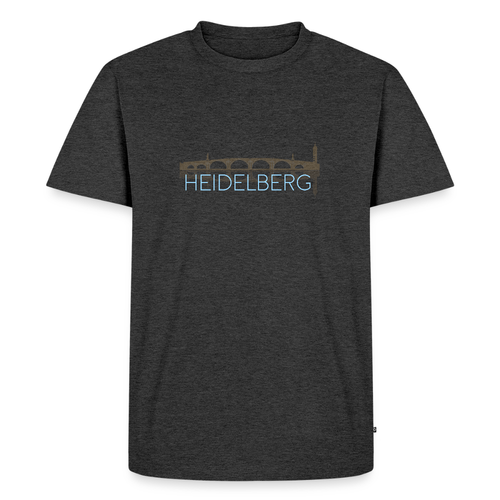 HERREN ORGANIC SHIRT - ALTE BRÜCKE HEIDELBERG DARK - Anthrazit meliert