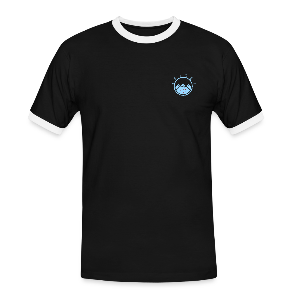 HERREN KONTRAST SHIRT - IN NEINE UFF DA ZEIL RUGBY DARK - Schwarz/Weiß