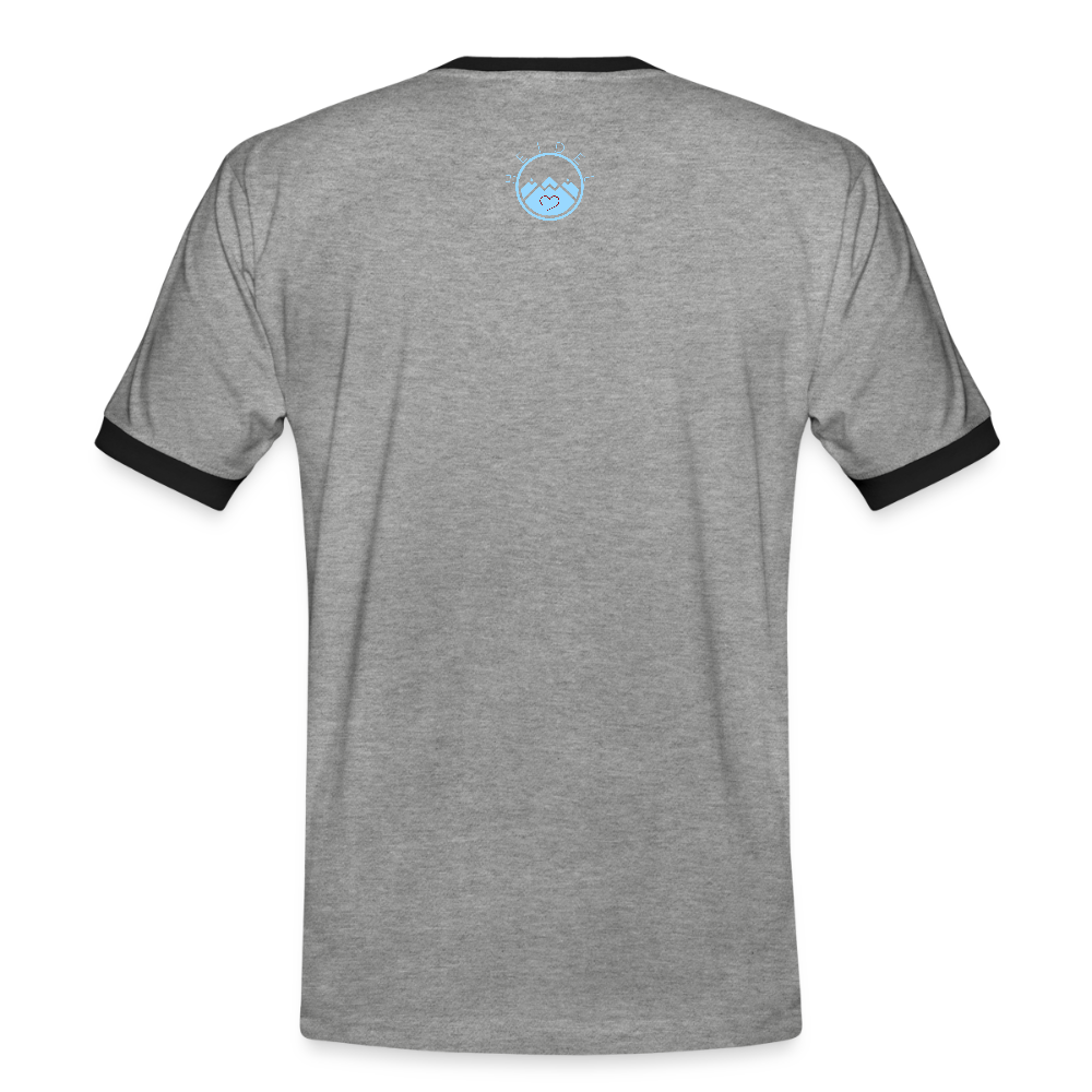 HERREN KONTRAST SHIRT- ALLA GUT DARK - Grau meliert/Schwarz