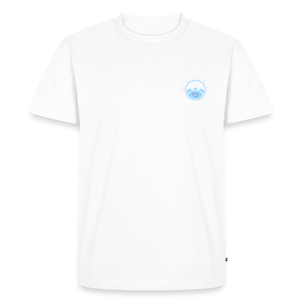 HERREN ORGANIC SHIRT - HEIDELBERGER SCHLOSS (DESIGN HINTEN) DARK - Weiß