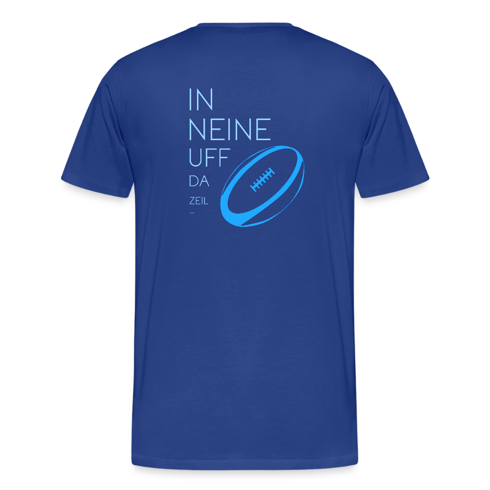 HERREN ORGANIC SHIRT - IN NEINE UFF DA ZEIL RUGBY DARK - Königsblau