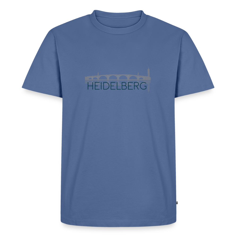 HERREN ORGANIC SHIRT - ALTE BRÜCKE HEIDELBERG TRANSPARENT - Taubenblau