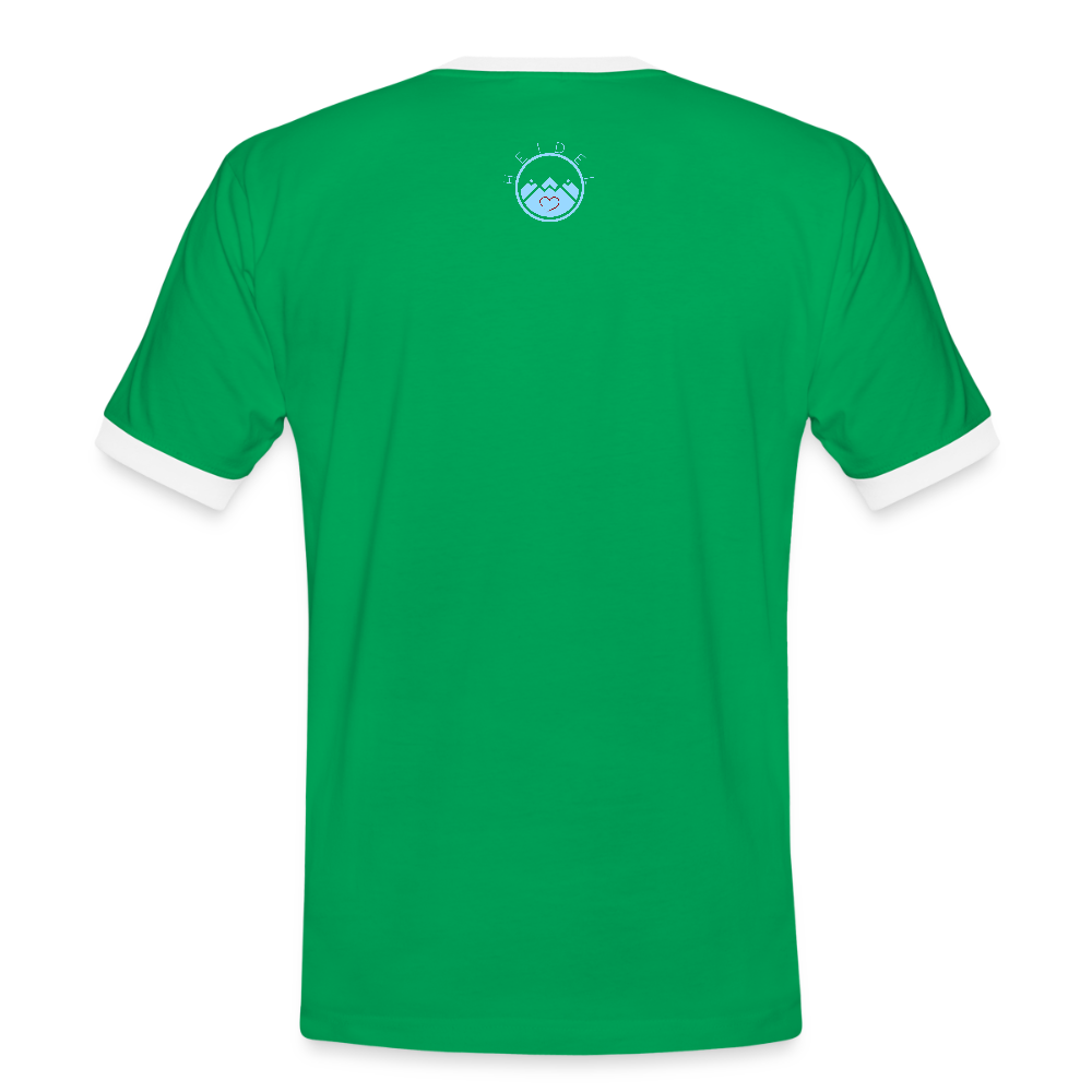HERREN KONTRAST SHIRT- HEIDEL(BERG)ER DARK - Kelly Green/Weiß