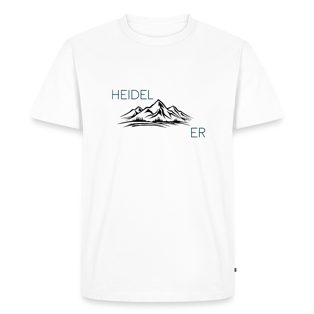 HERREN ORGANIC-SHIRT HEIDEL(BERG)ER TRANSPARENT - Weiß