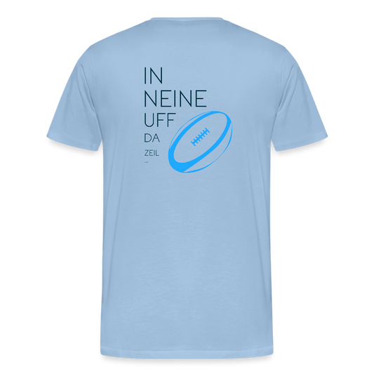 HERREN ORGANIC SHIRT - IN NEINE UFF DA ZEIL RUGBY TRANSPARENT - Sky
