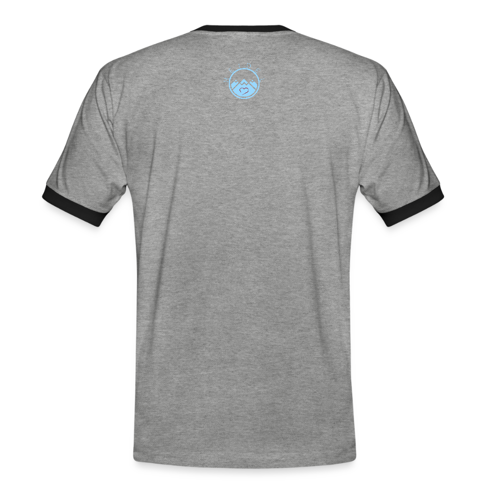 HERREN KONTRAST SHIRT - NUFF UN NUNNA DARK - Grau meliert/Schwarz
