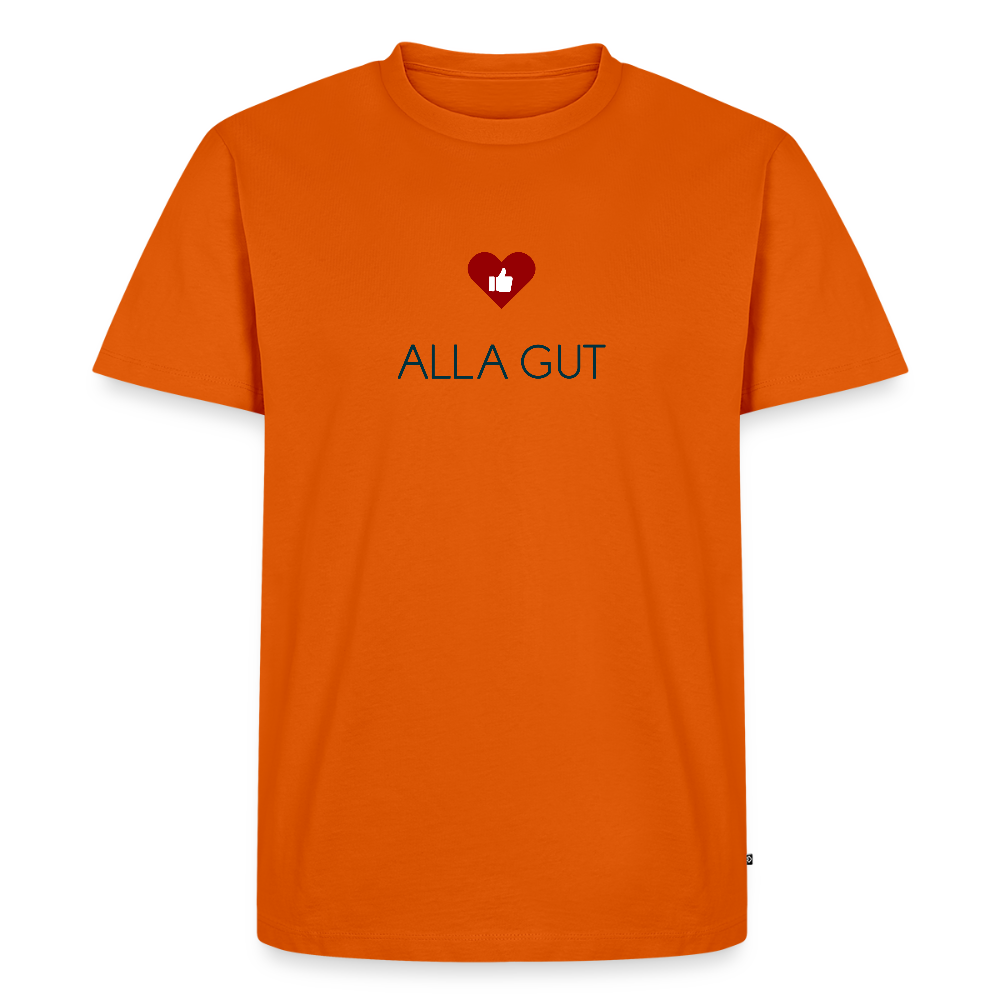 HERREN ORGANIC SHIRT - ALLA GUT TRANSPARENT - Orange