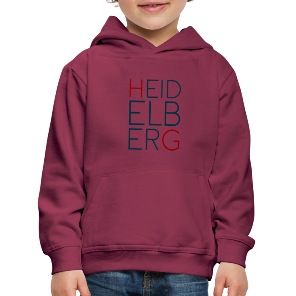 KINDER PREMIUM HOODIE - HEIDELBERG TRANSPARENT - Bordeaux
