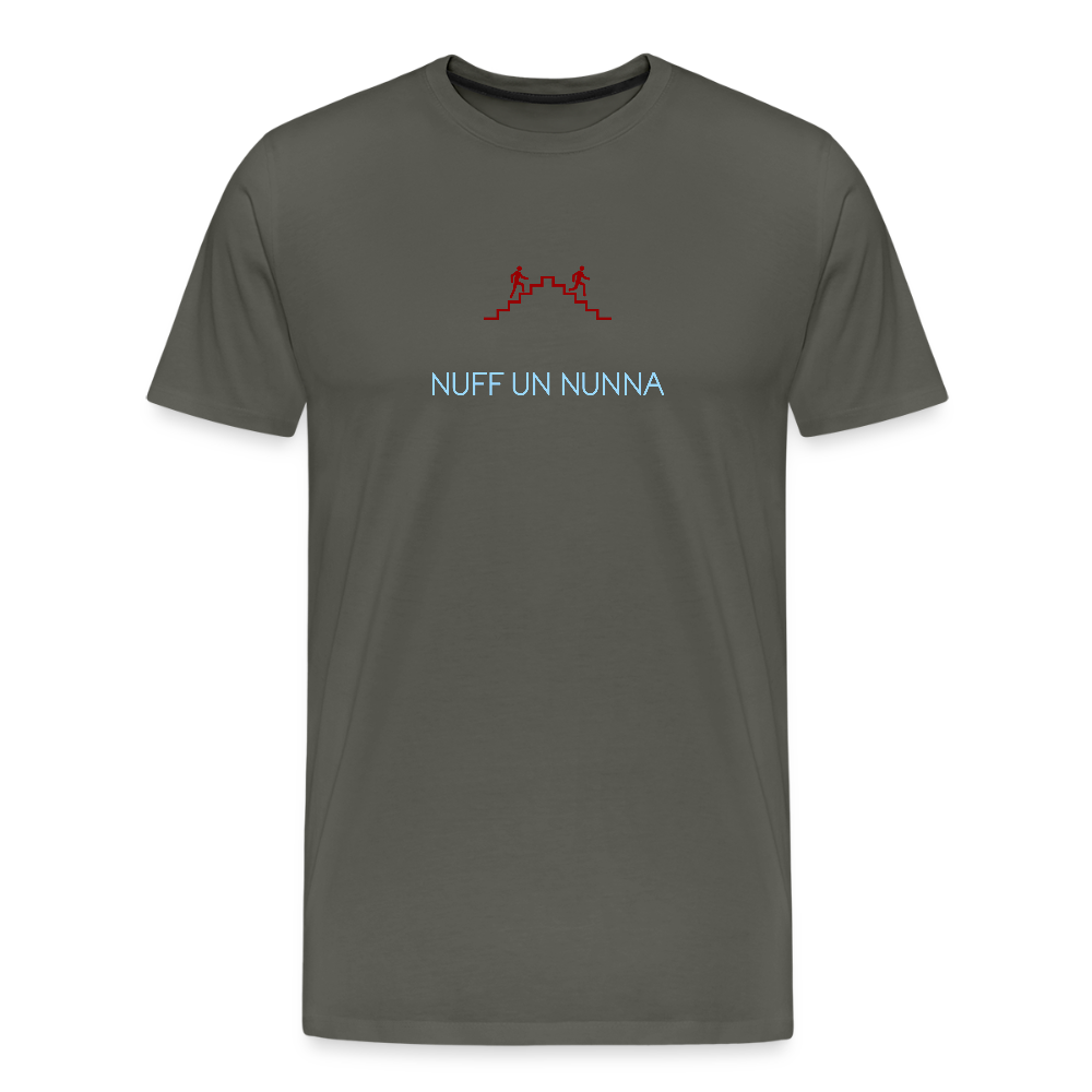HERREN ORGANIC SHIRT - NUFF UN NUNNA DARK - Asphalt