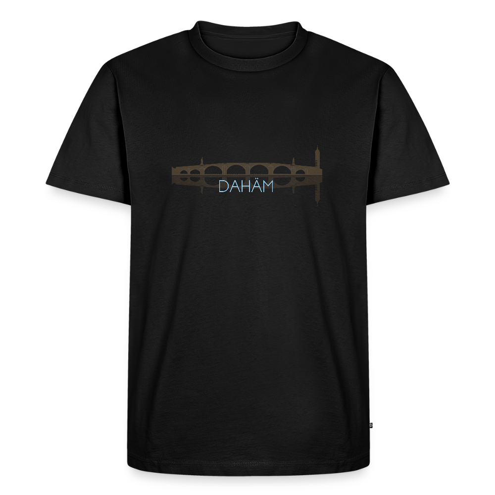 HERREN ORGANIC SHIRT - ALTE BRÜCKE DAHÄM DARK - Schwarz