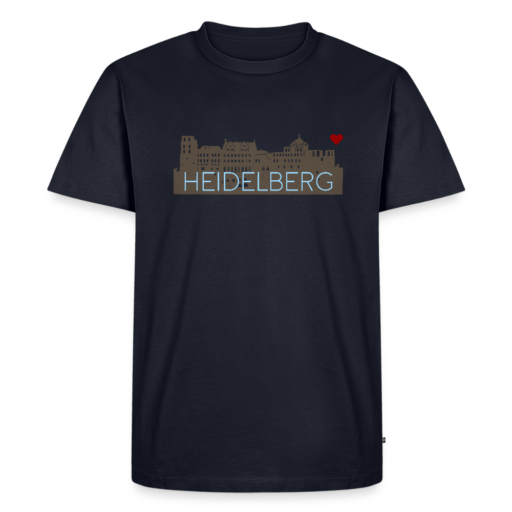 HERREN ORGANIC SHIRT - HEIDELBERGER SCHLOSS DARK - Navy