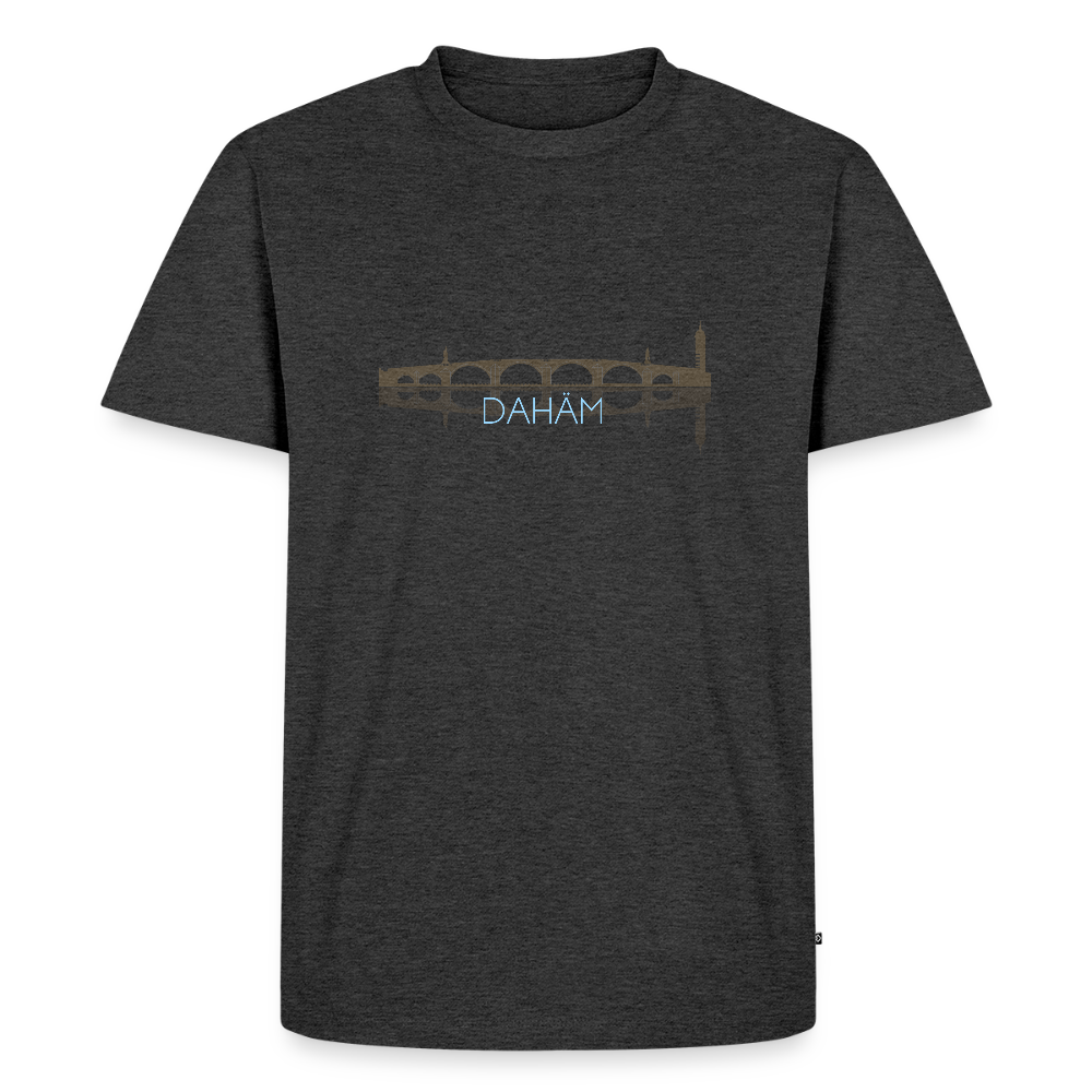 HERREN ORGANIC SHIRT - ALTE BRÜCKE DAHÄM DARK - Anthrazit meliert