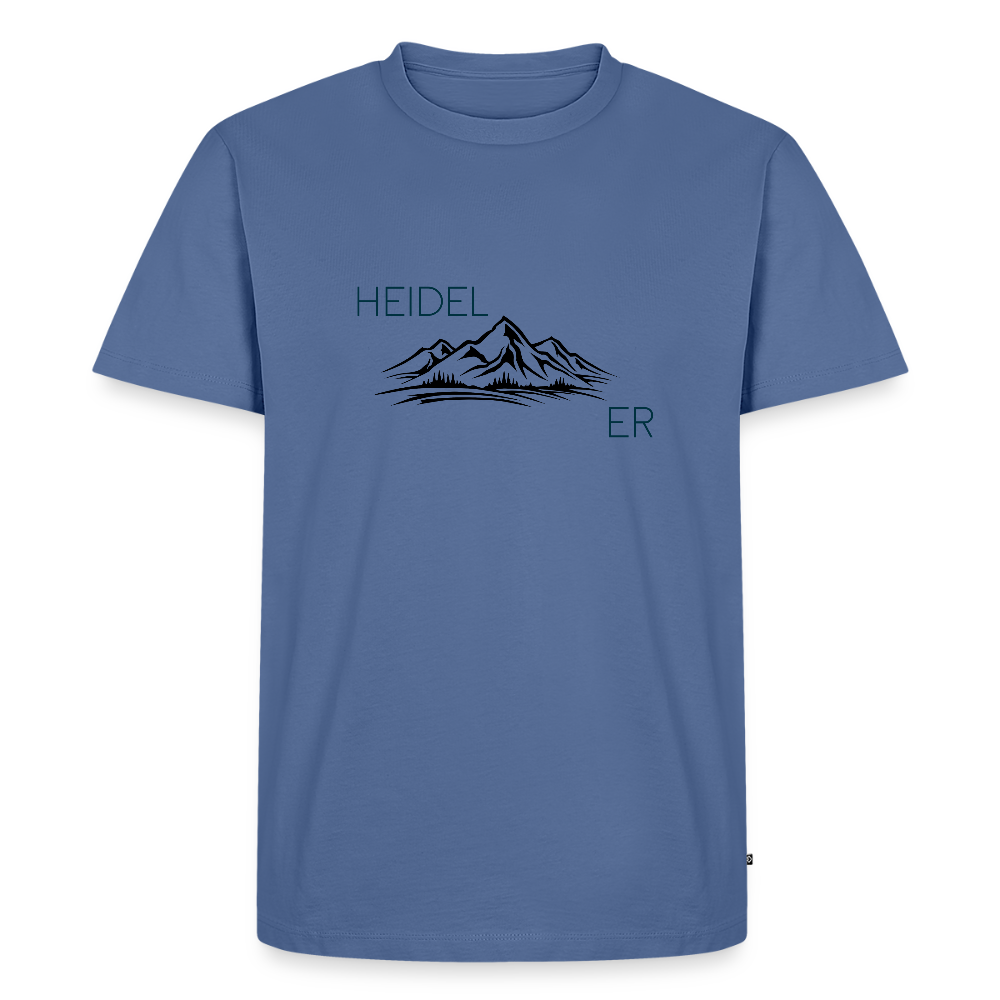HERREN ORGANIC-SHIRT HEIDEL(BERG)ER TRANSPARENT - Taubenblau