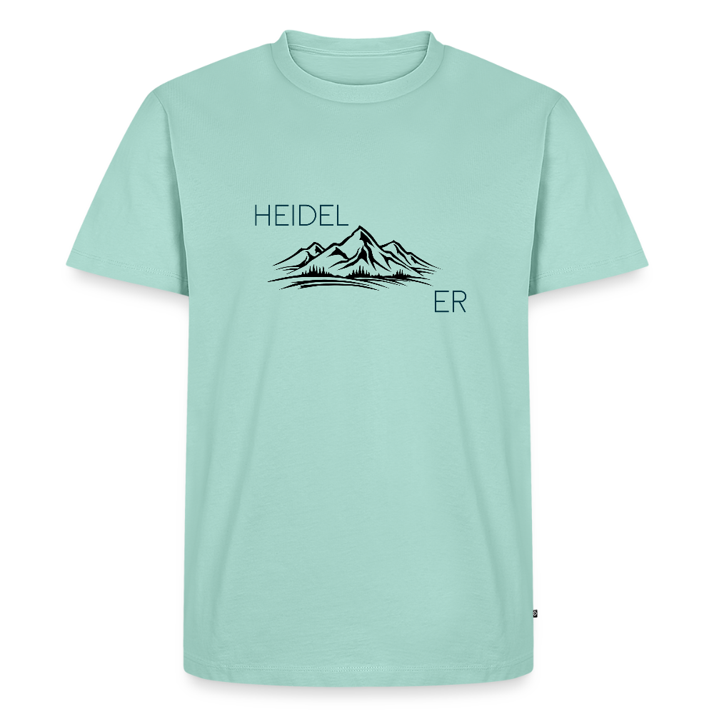 HERREN ORGANIC-SHIRT HEIDEL(BERG)ER TRANSPARENT - Mint