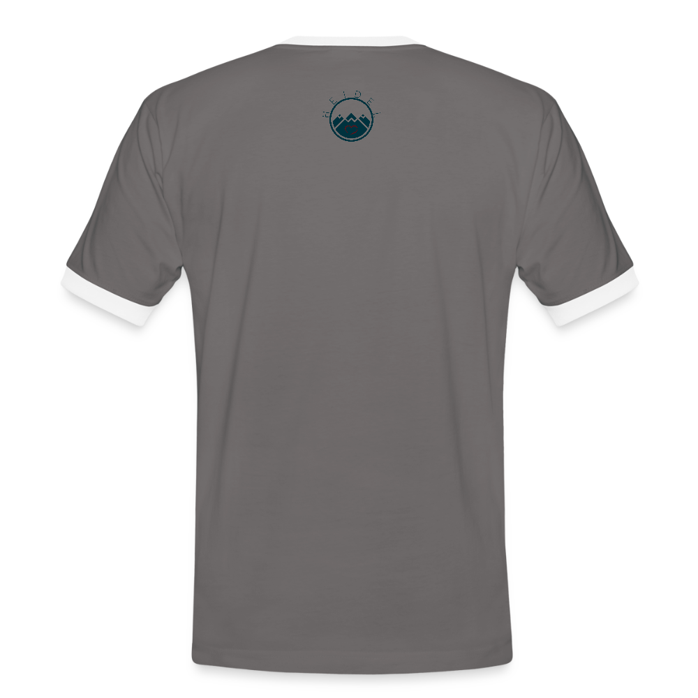HERREN KONTRAST SHIRT- HEIDEL(BERG)ER TRANSPARENT - Dunkelgrau/Weiß