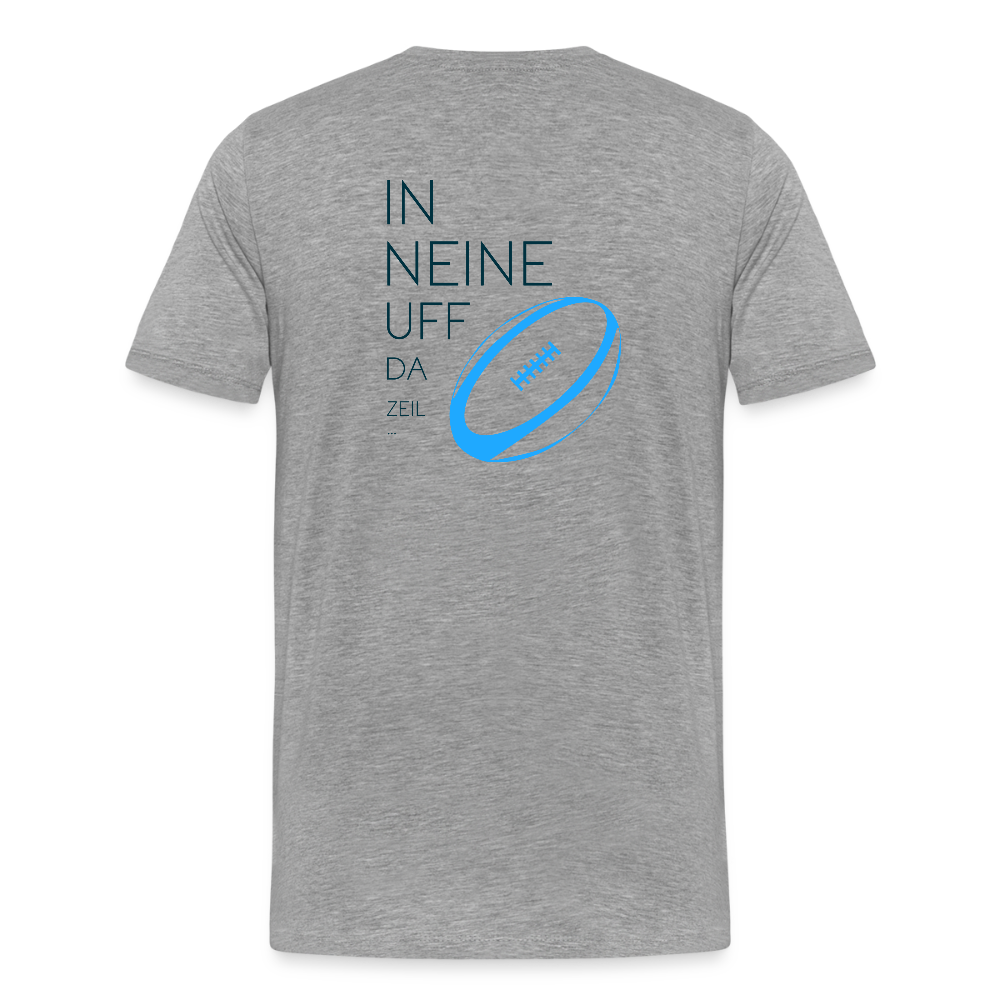 HERREN ORGANIC SHIRT - IN NEINE UFF DA ZEIL RUGBY TRANSPARENT - Grau meliert