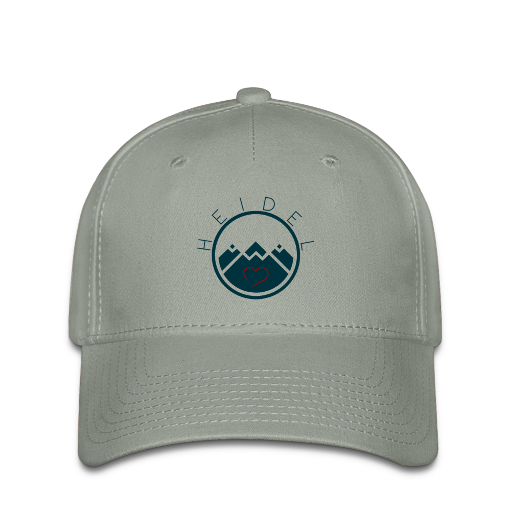 UNISEX FLEXFIT CAP - HEIDELSTORE TRANSPARENT - Grüngrau