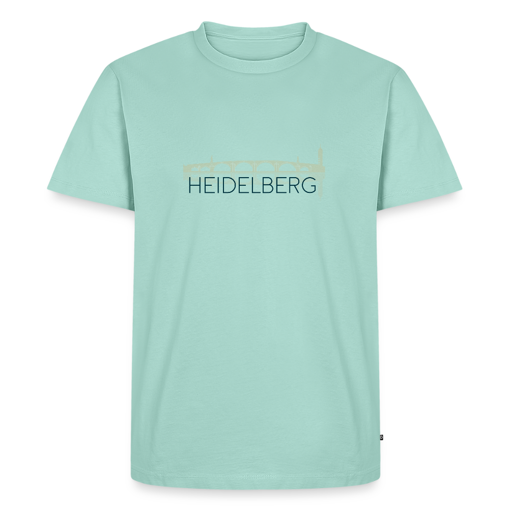 HERREN ORGANIC SHIRT - ALTE BRÜCKE HEIDELBERG TRANSPARENT - Mint
