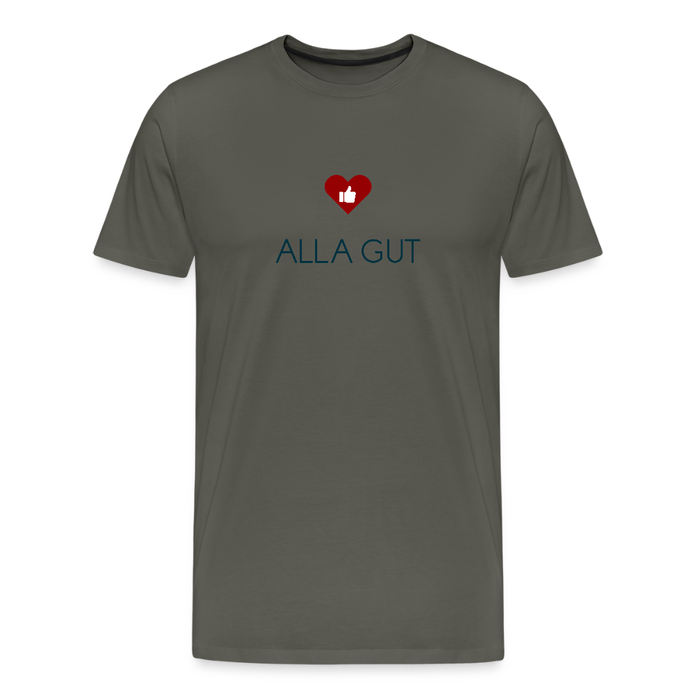 HERREN ORGANIC SHIRT - ALLA GUT TRANSPARENT - Asphalt