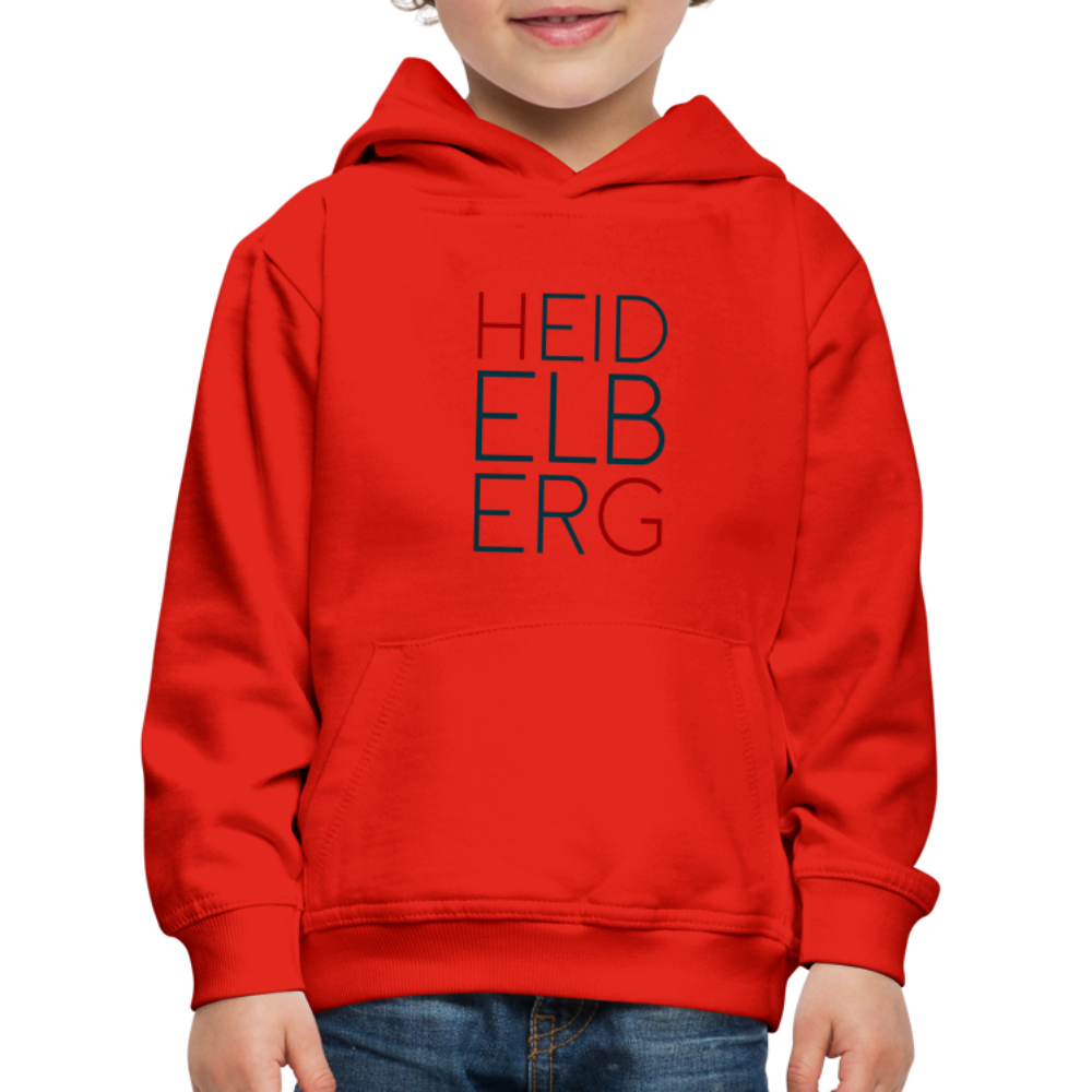 KINDER PREMIUM HOODIE - HEIDELBERG TRANSPARENT - Rot