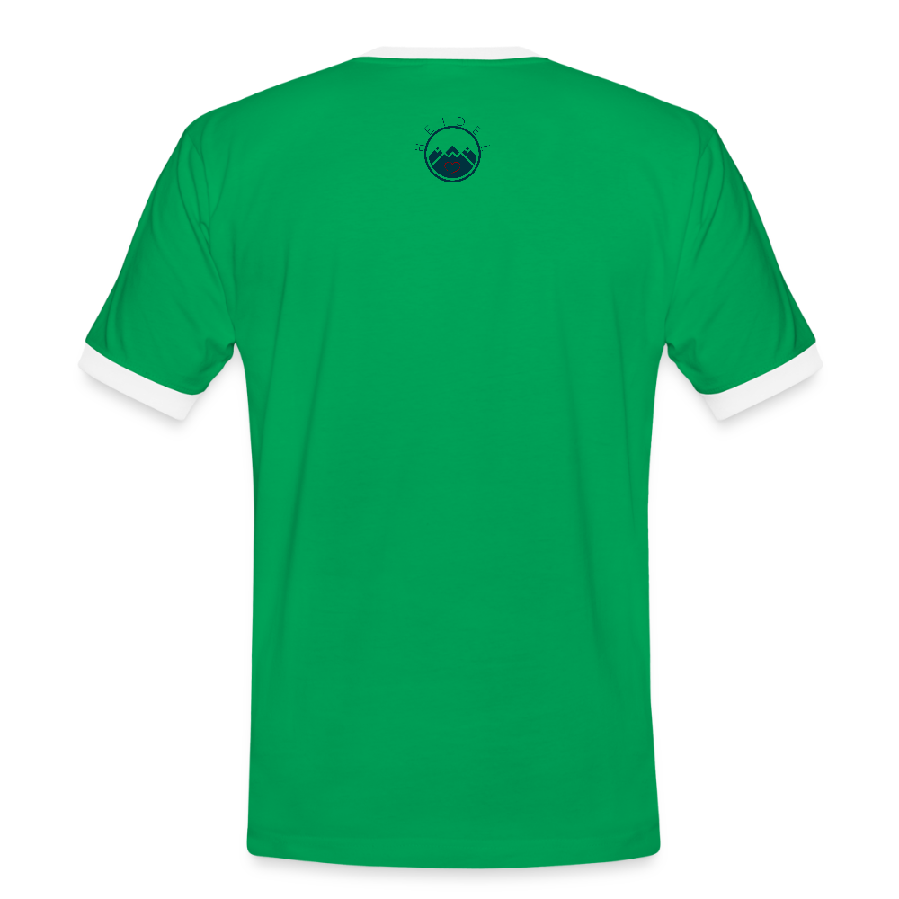 HERREN KONTRAST SHIRT- HEIDEL(BERG)ER TRANSPARENT - Kelly Green/Weiß