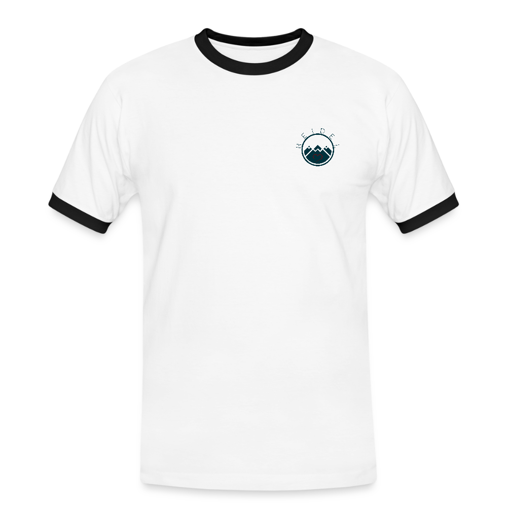 HERREN KONTRAST SHIRT - IN NEINE UFF DA ZEIL RUGBY TRANSPARENT - Weiß/Schwarz