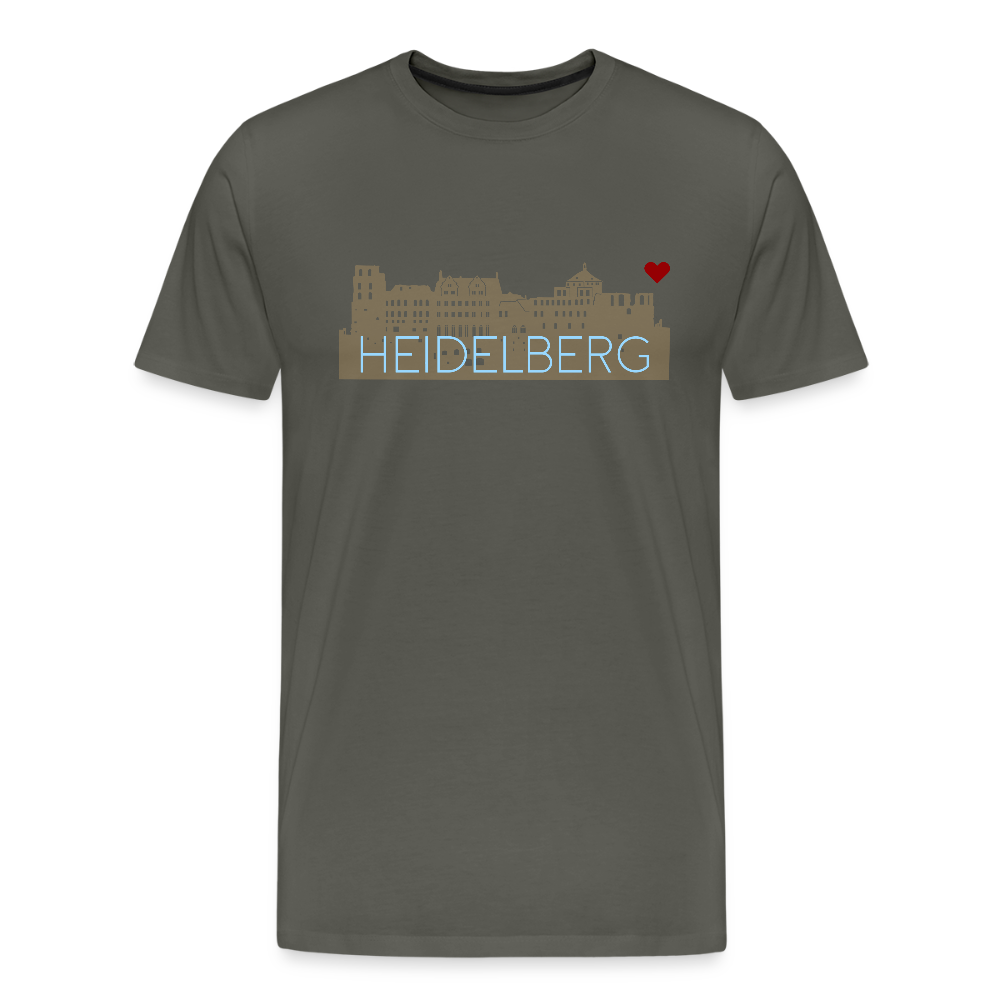 HERREN ORGANIC SHIRT - HEIDELBERGER SCHLOSS DARK - Asphalt