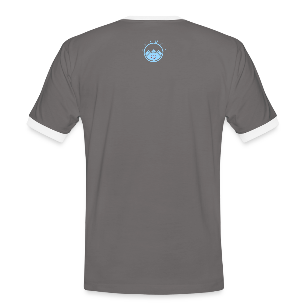 HERREN KONTRAST SHIRT- HEIDEL(BERG)ER DARK - Dunkelgrau/Weiß