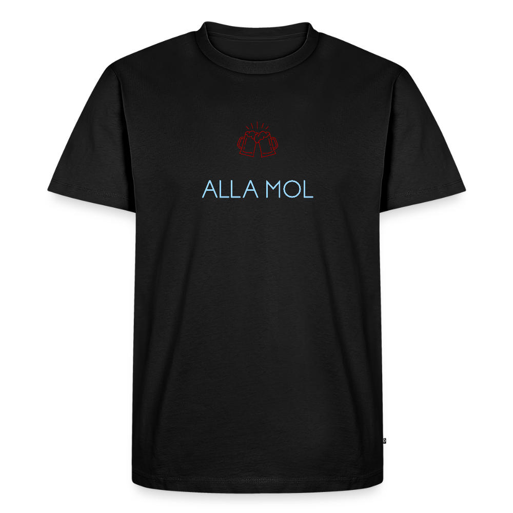 HERREN ORGANIC SHIRT - ALLA MOL DARK - Schwarz