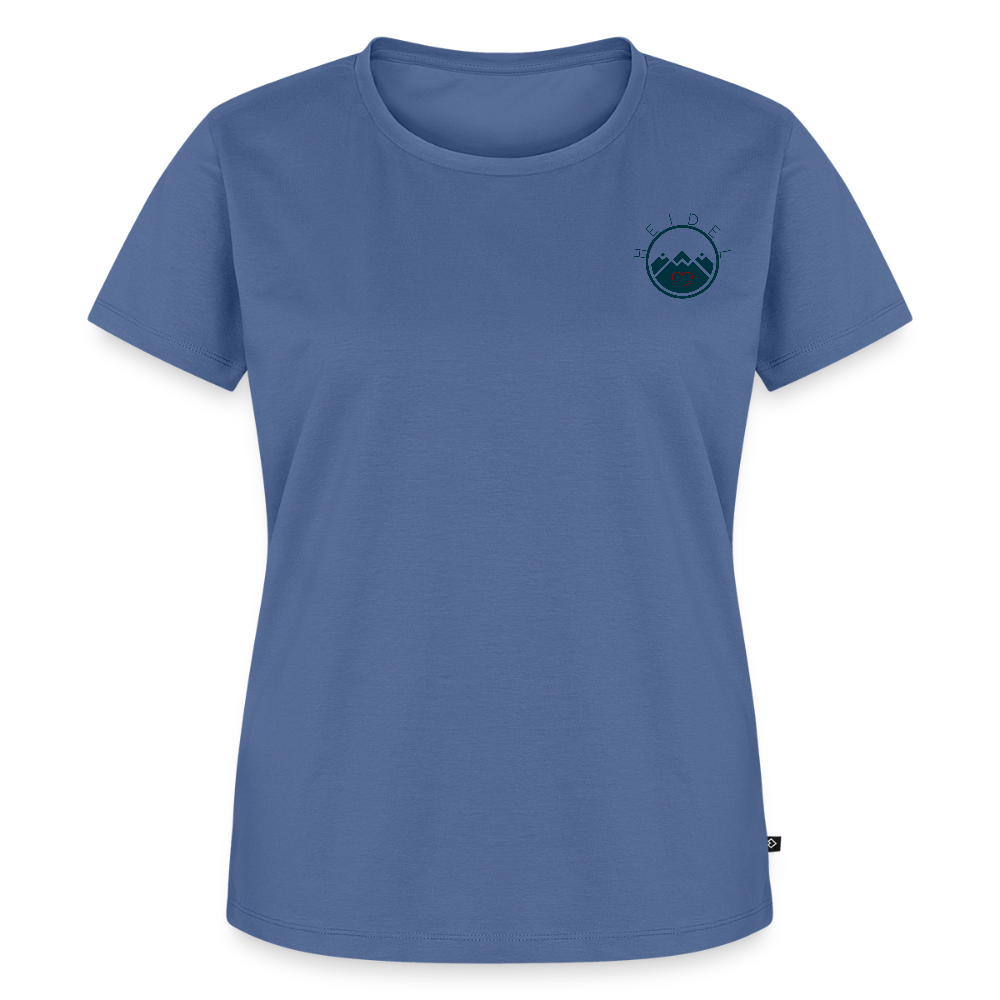 DAMEN ORGANIC SHIRT - HEIDELBERGER SCHLOSS (DESIGN HINTEN) TRANSPARENT - Taubenblau