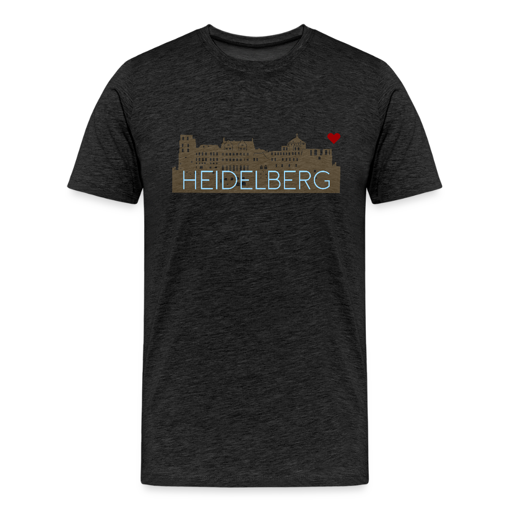 HERREN ORGANIC SHIRT - HEIDELBERGER SCHLOSS DARK - Anthrazit