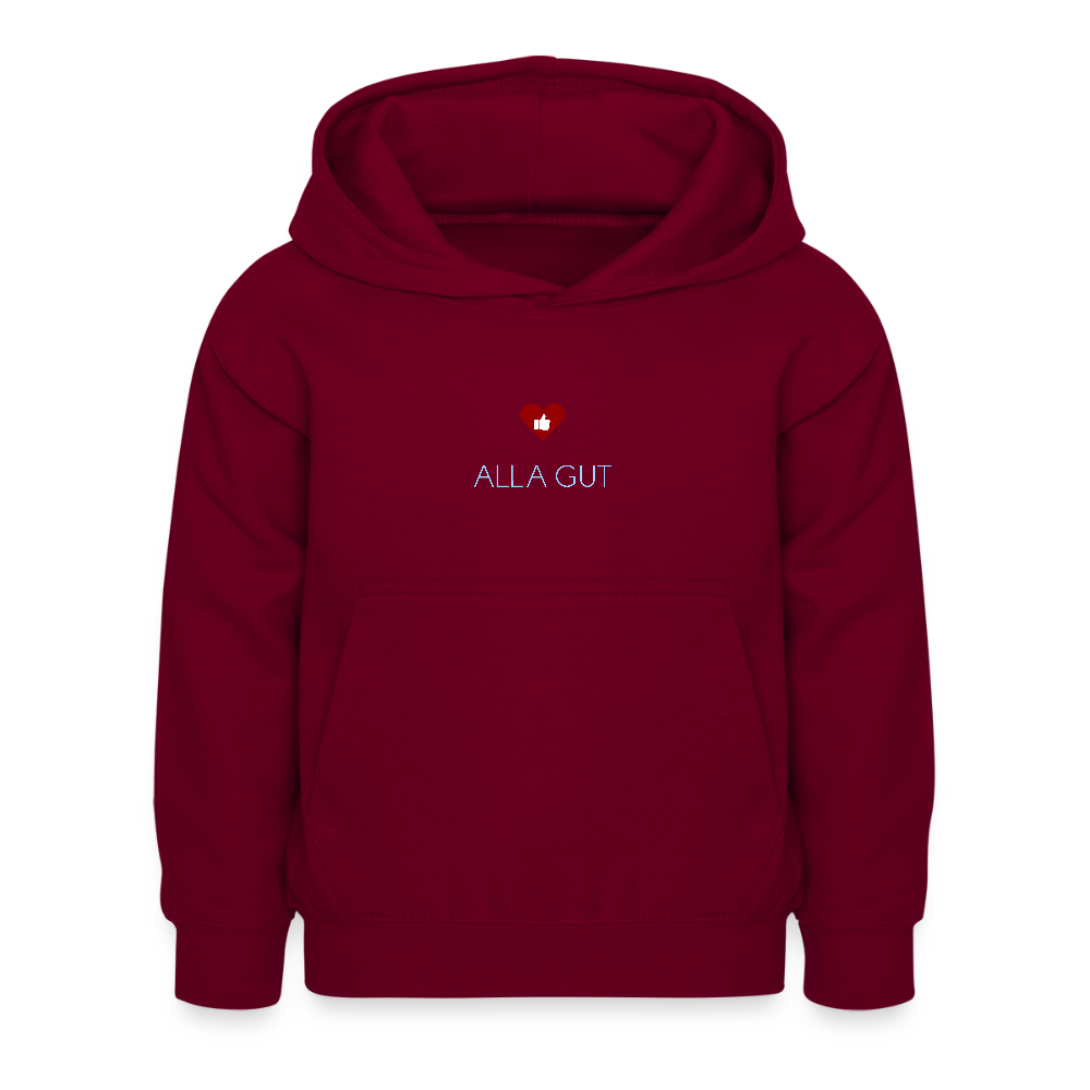 KINDER PREMIUM HOODIE - ALLA GUT DARK - Bordeaux