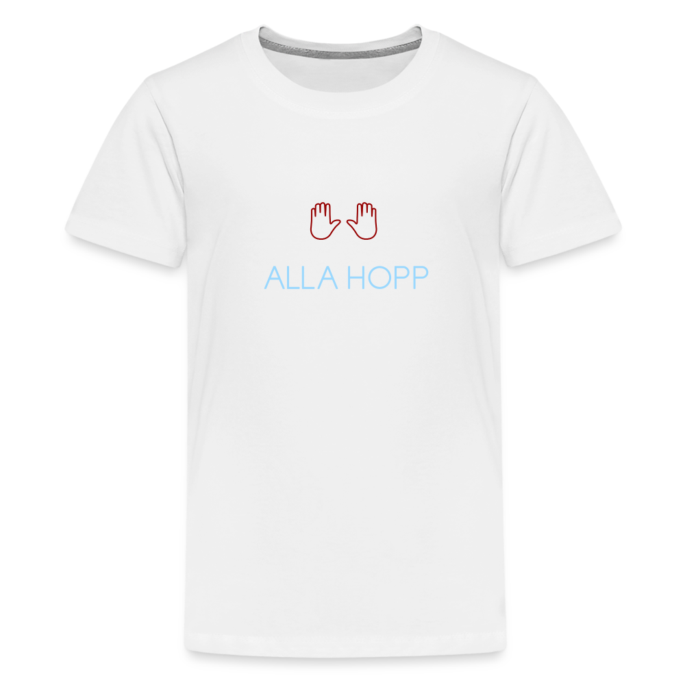 TEENAGER PREMIUM SHIRT - ALLA HOPP DARK - weiß