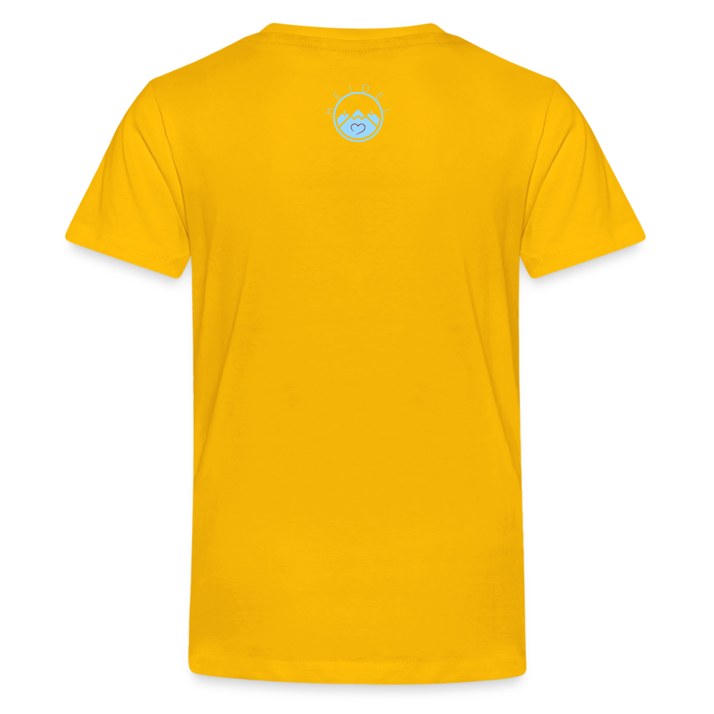 TEENAGER PREMIUM SHIRT - ALLA HOPP DARK - Sonnengelb
