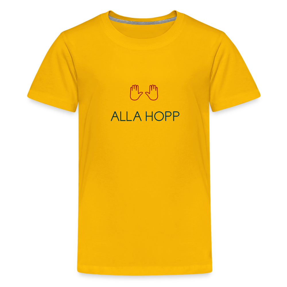 TEENAGER PREMIUM SHIRT - ALLA HOPP TRANSPARENT - Sonnengelb