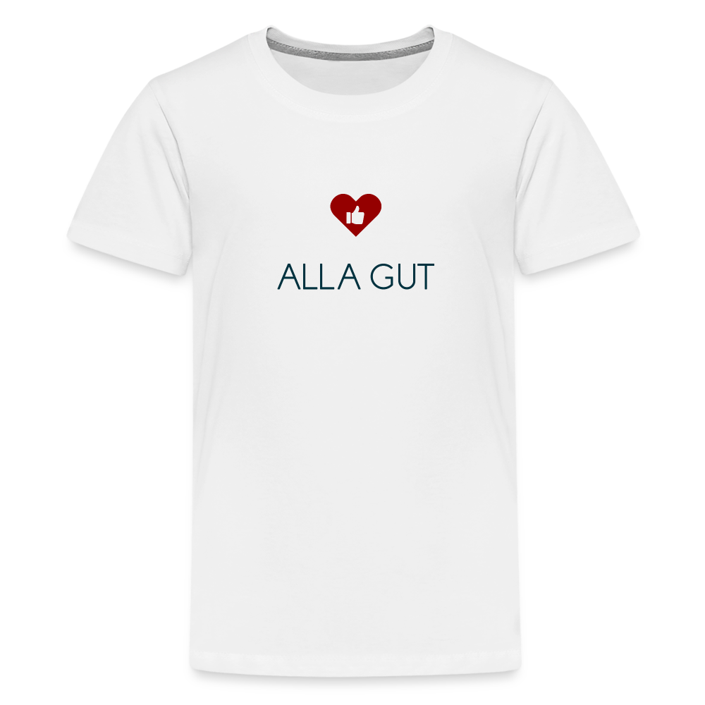 TEENAGER PREMIUM SHIRT - ALLA GUT TRANSPARENT - weiß