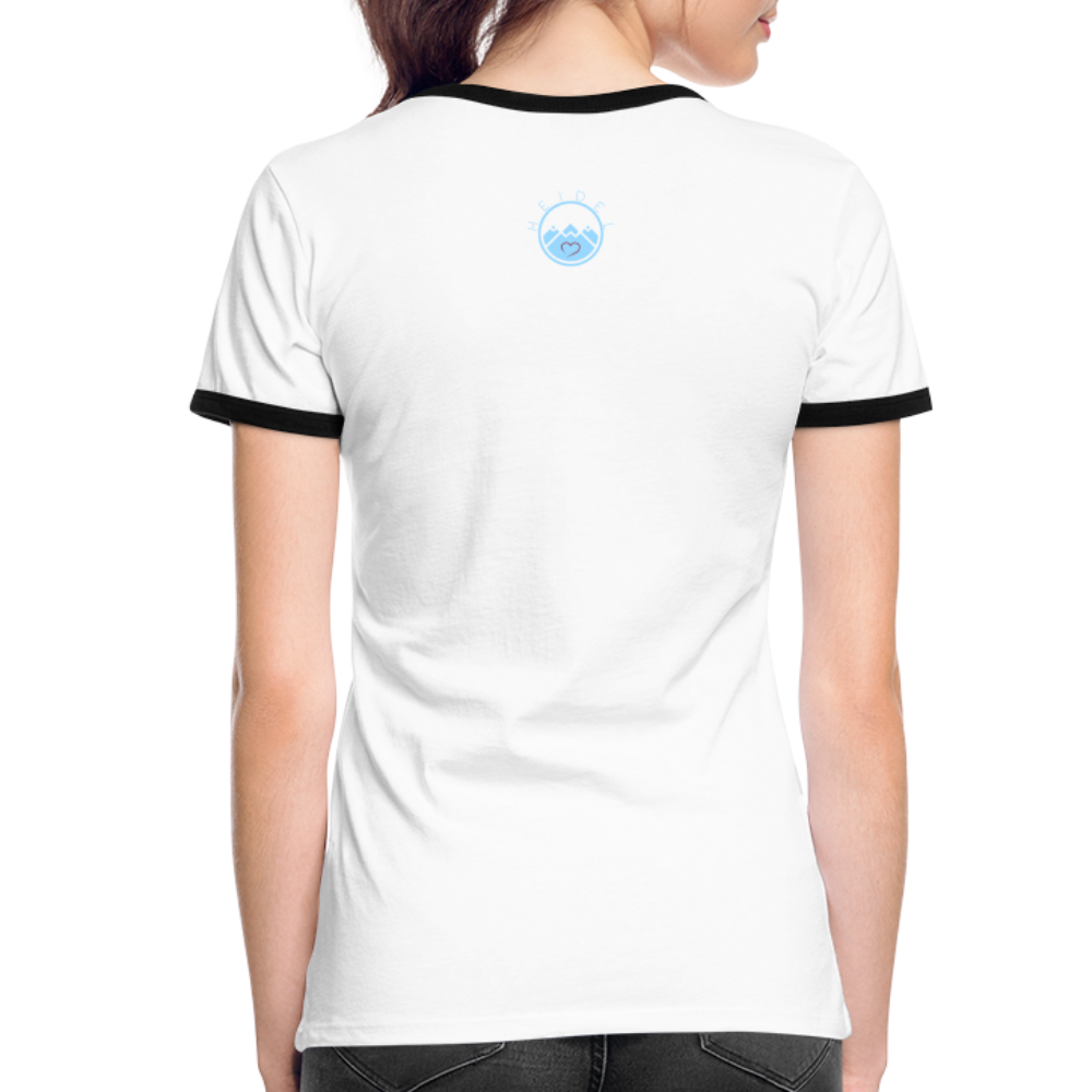 DAMEN KONTRAST SHIRT - NUFF UN NUNNA DARK - Weiß/Schwarz