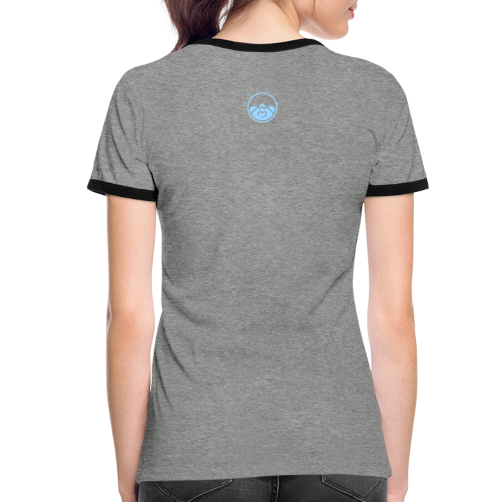 DAMEN KONTRAST SHIRT- HEIDEL(BERG)ER DARK - Grau meliert/Schwarz