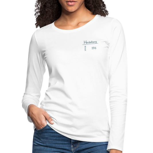DAMEN LANGARM-SHIRT - HEIDELBERG SINCE TRANSPARENT - weiß