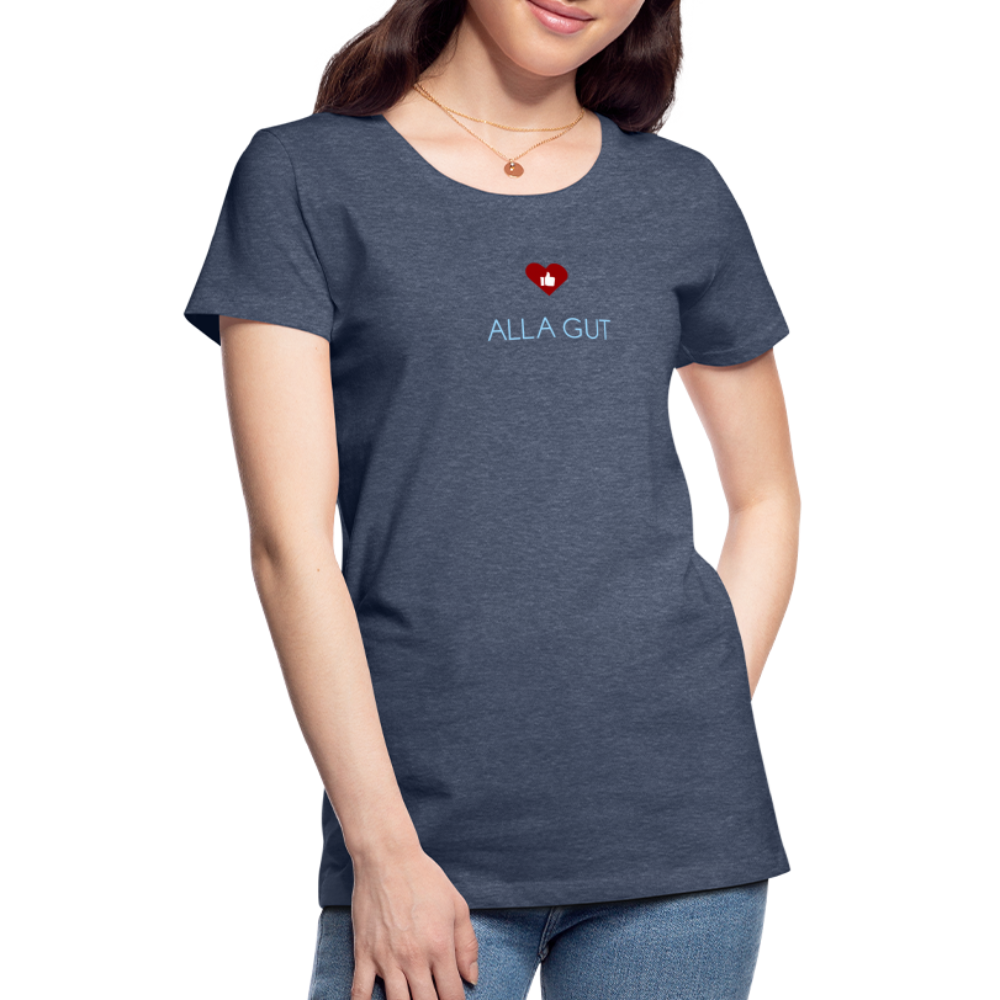 DAMEN SHIRT - ALLA GUT DARK - Blau meliert