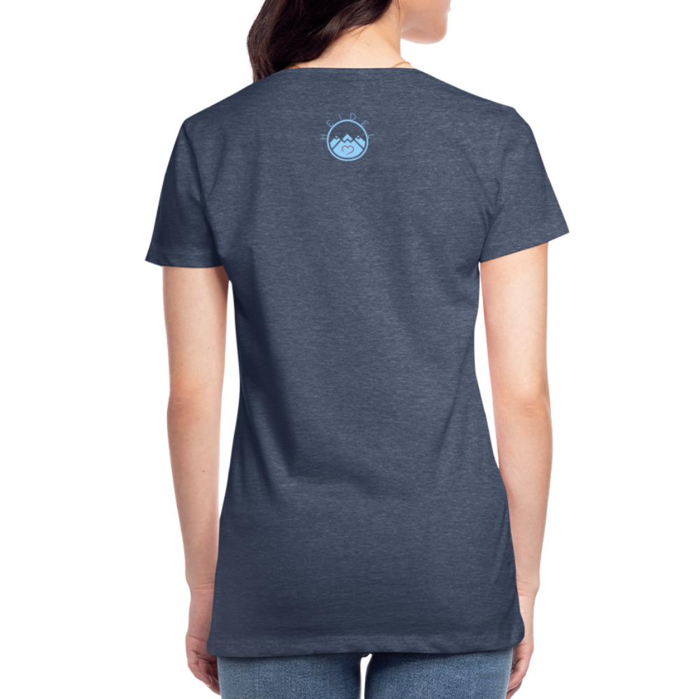 DAMEN SHIRT - ALLA GUT DARK - Blau meliert